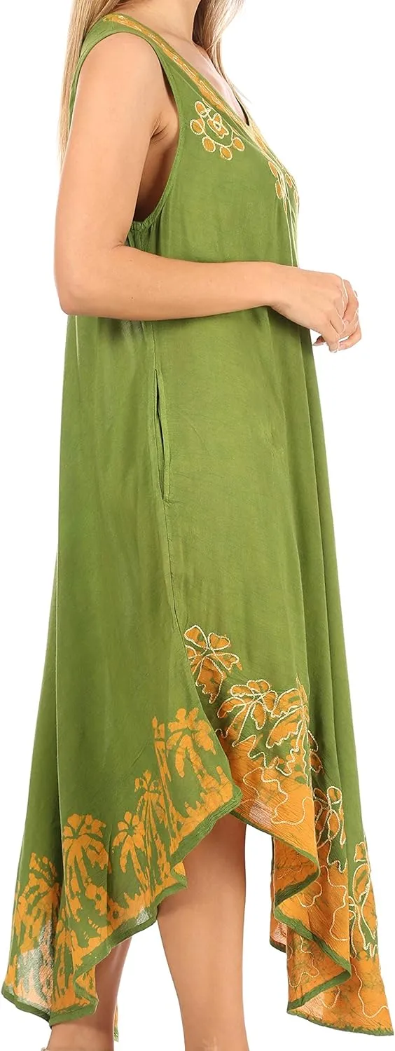 Sakkas Sundari Caftan Tank Dress/Cover Up