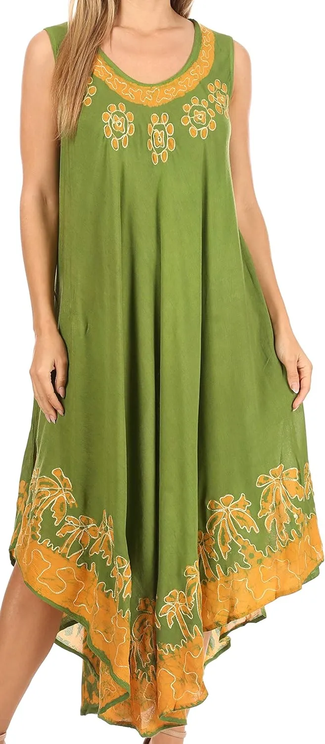 Sakkas Sundari Caftan Tank Dress/Cover Up