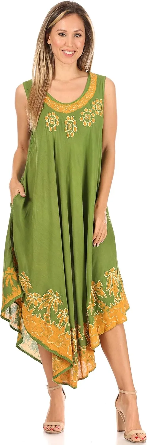Sakkas Sundari Caftan Tank Dress/Cover Up