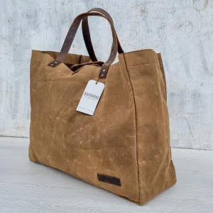 Seconds Large Waxed Canvas Shopper Tote