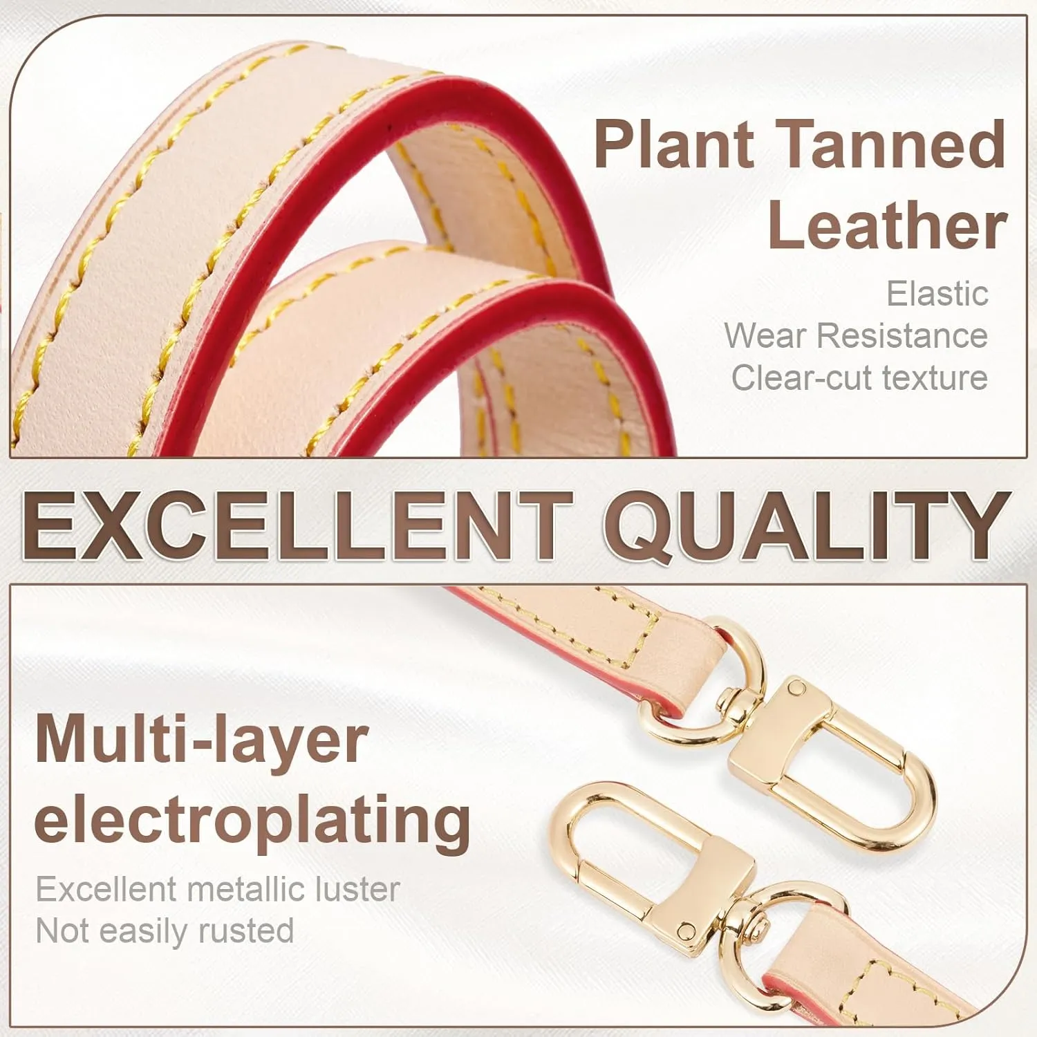 SENTEN Vachetta Leather Replacement Strap for L V