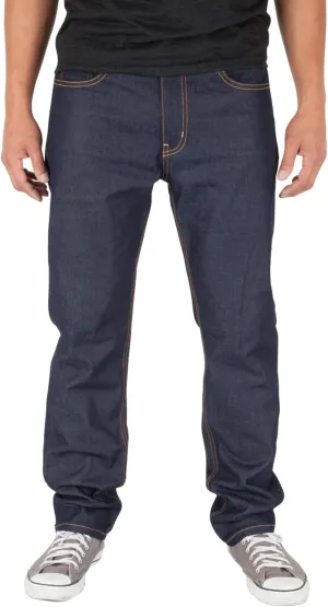 Shaka Wear Mens 12 oz Raw Denim Pants Classic Straight Rigid Jeans 30~44