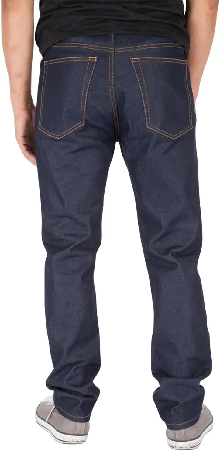 Shaka Wear Mens 12 oz Raw Denim Pants Classic Straight Rigid Jeans 30~44