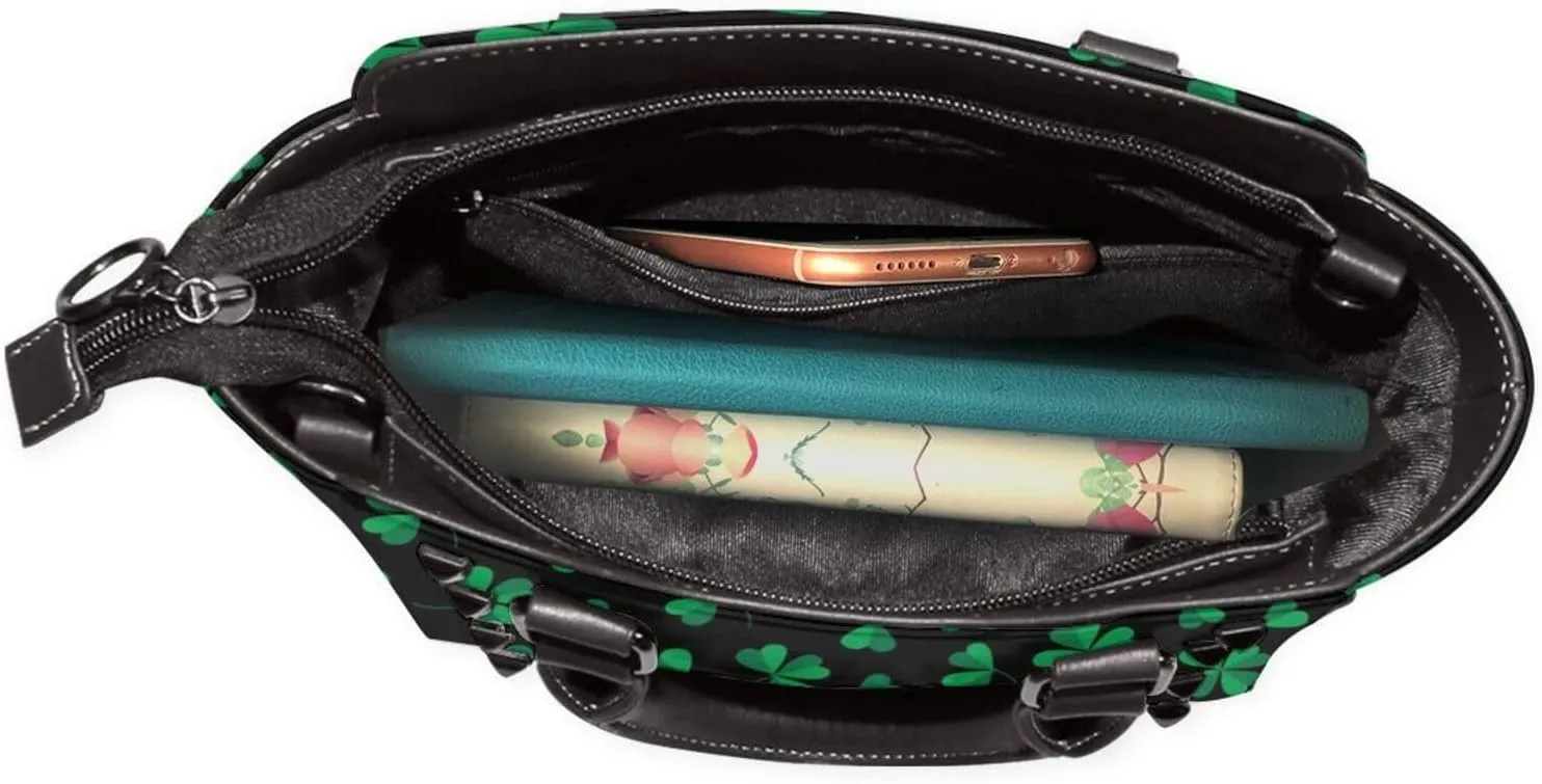 Shoulder Bag for Women Tote Bag Shoulder Bag Handbag PU Leather Studded Satchel Bag with Pockets