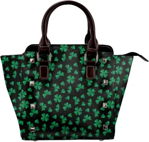 Shoulder Bag for Women Tote Bag Shoulder Bag Handbag PU Leather Studded Satchel Bag with Pockets
