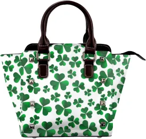 Shoulder Bag for Women Tote Bag Shoulder Bag Handbag PU Leather Studded Satchel Bag with Pockets