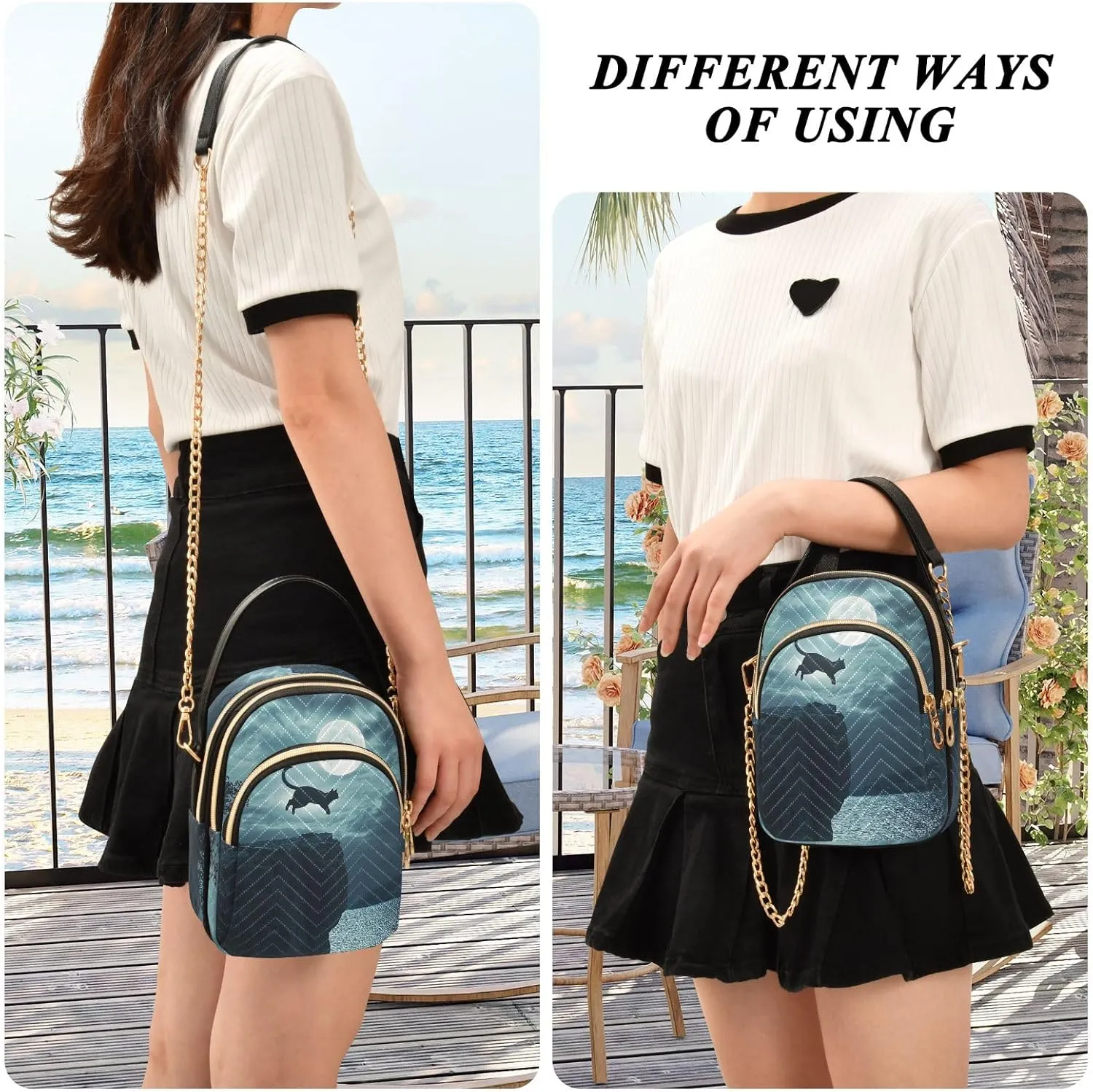 Shoulder Bags Chain Bags with Leather Handle