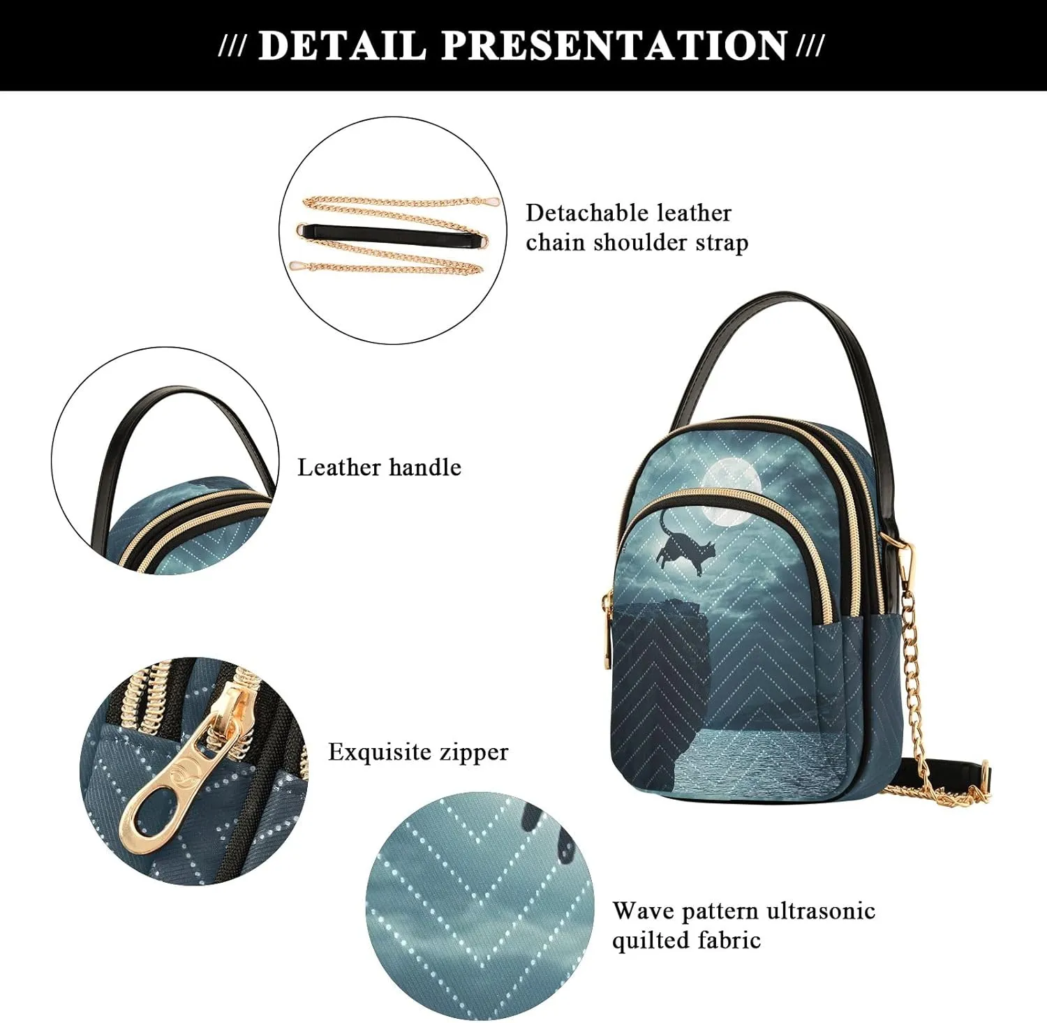 Shoulder Bags Chain Bags with Leather Handle