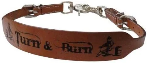 Showman "Turn & Burn Leather Wither Strap
