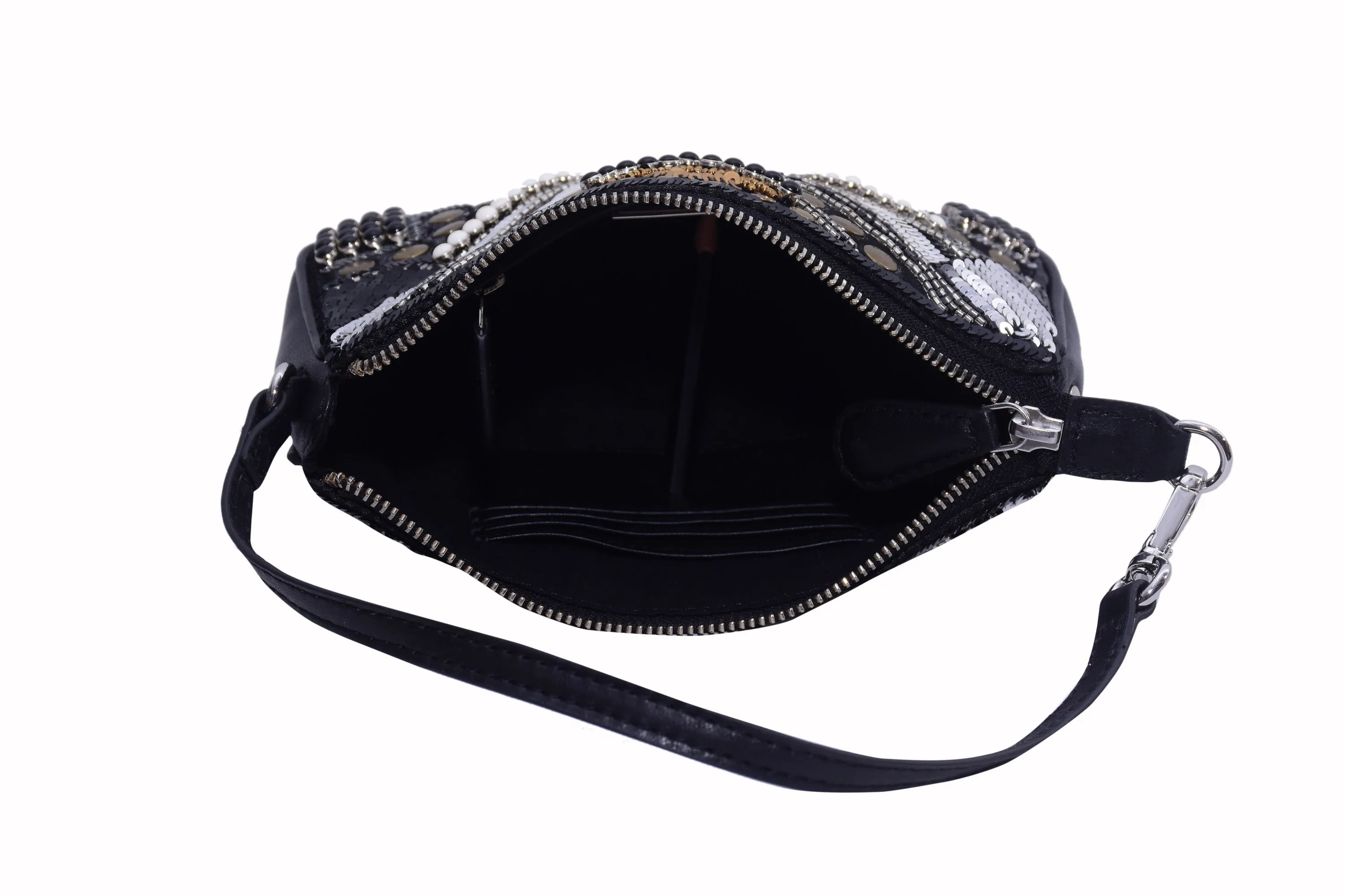 Signature Embroidered Shoulder Bag