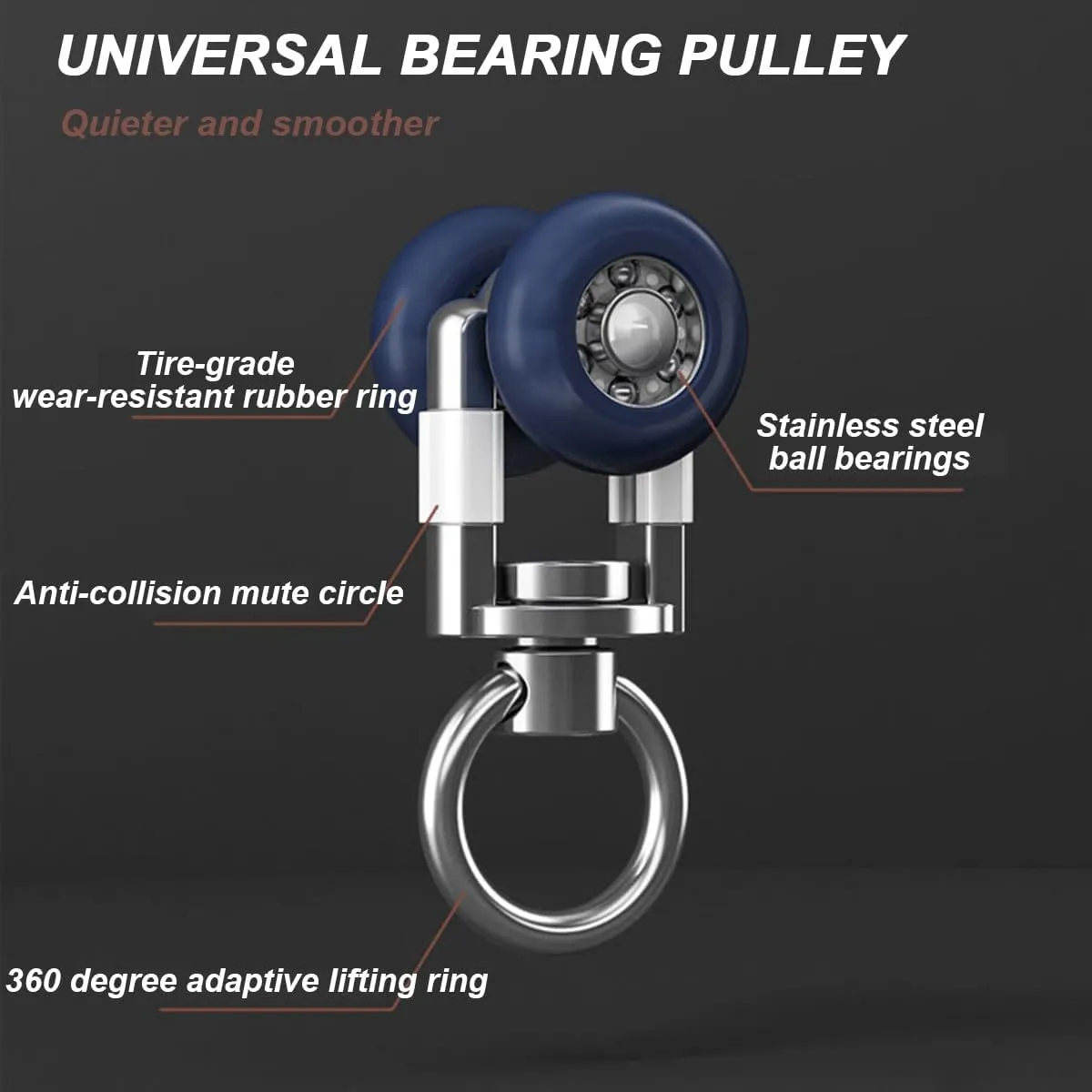 Silent Double Curtain Track System - 7.9ft Ceiling Mount with Hardware - Champagne Finish, Perfect for Smooth Drapery Installation and Home Décor Enhancement