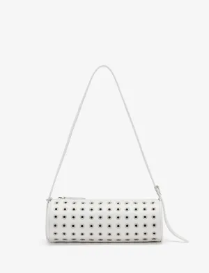 Silo Bag in Eyelet Covered Nappa