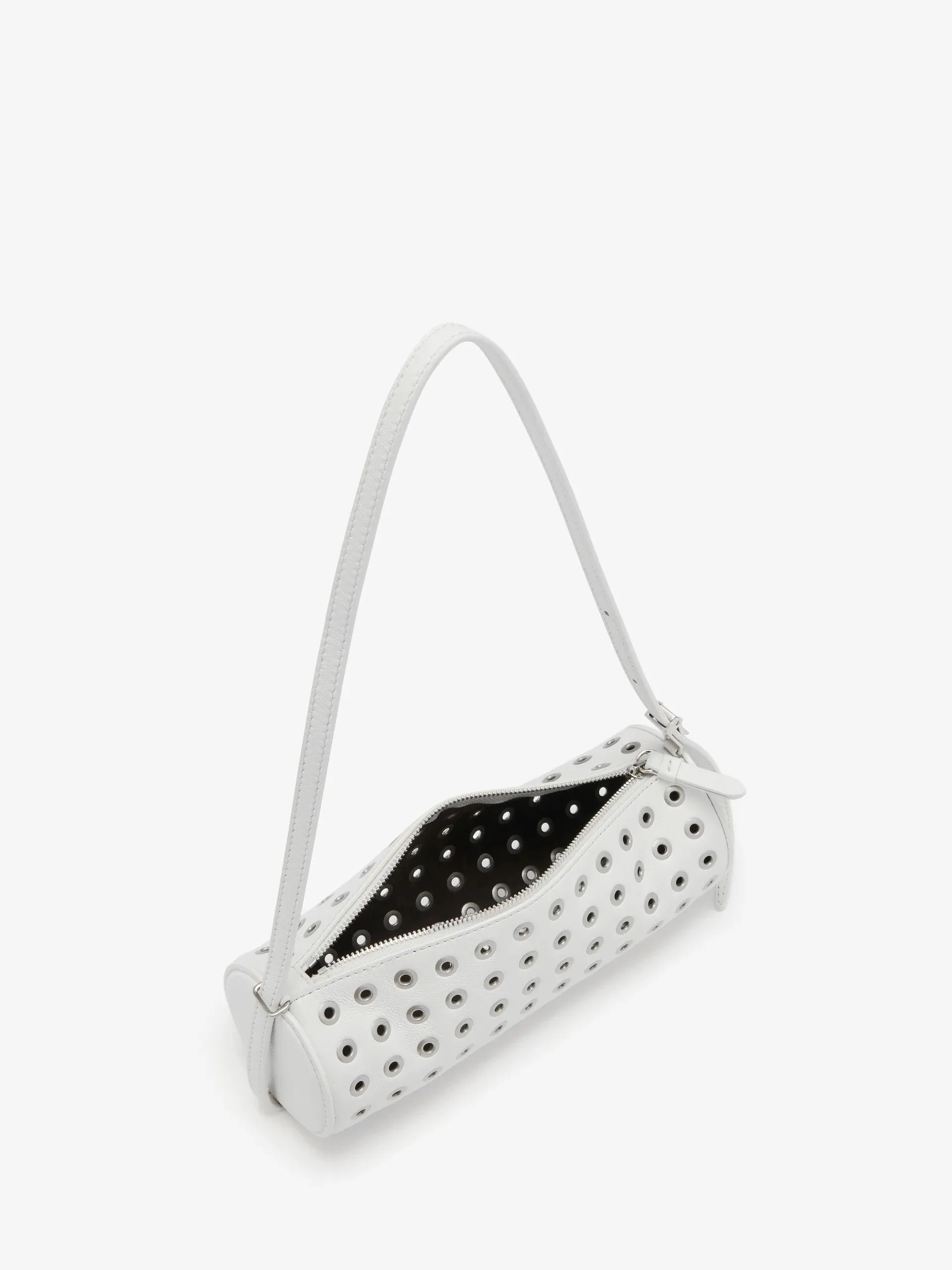 Silo Bag in Eyelet Covered Nappa