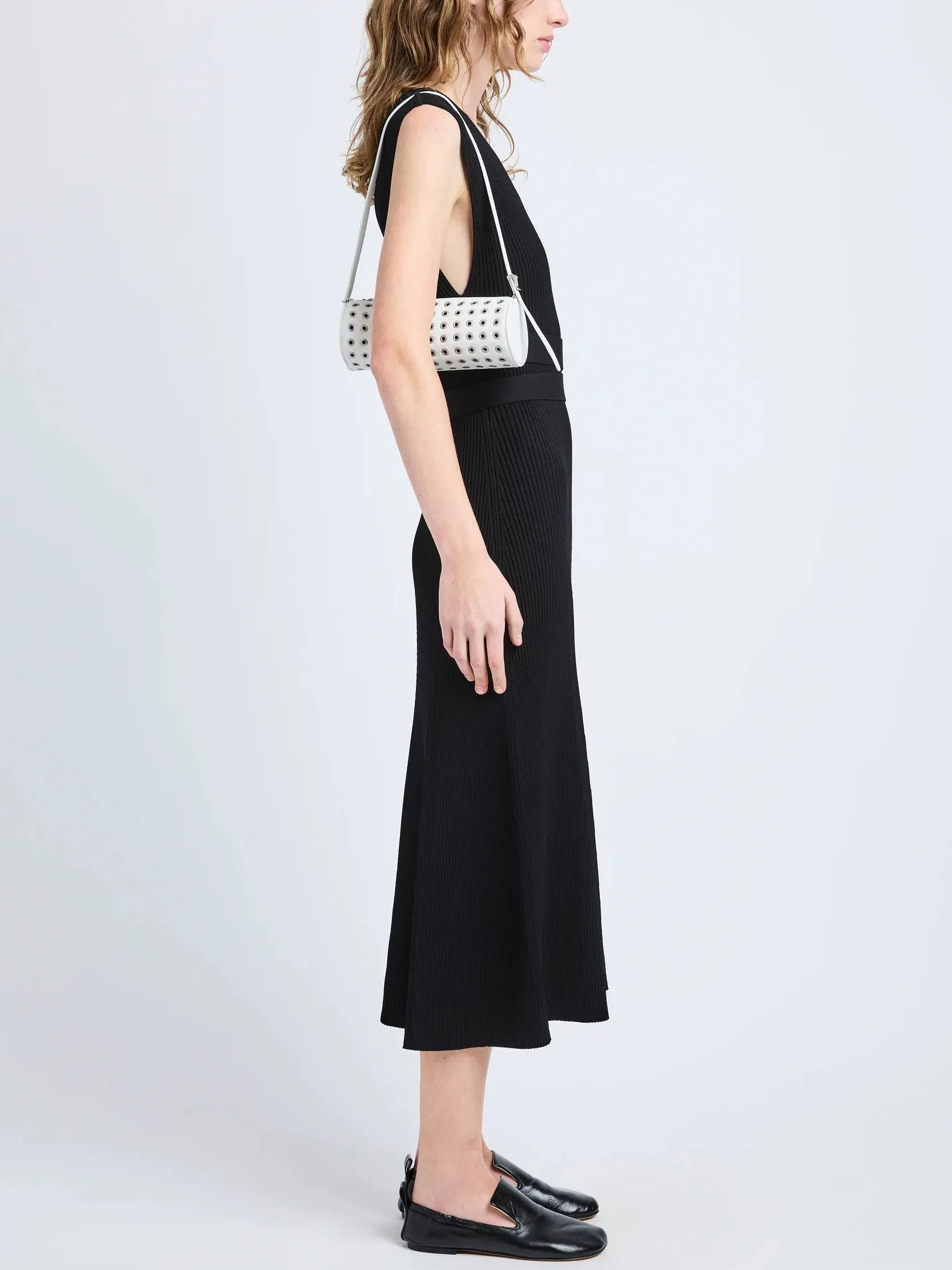 Silo Bag in Eyelet Covered Nappa