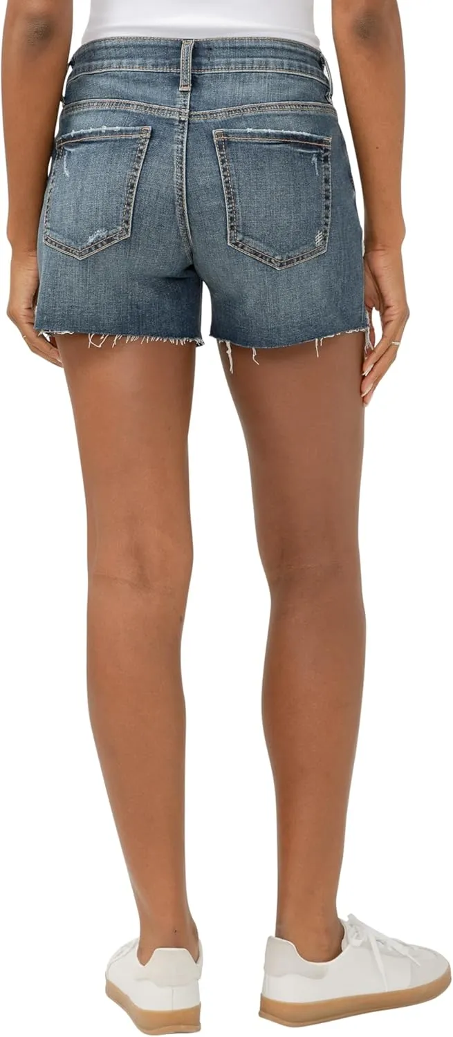 Silver Jeans Co. Women's Suki Mid Rise Curvy Fit Short