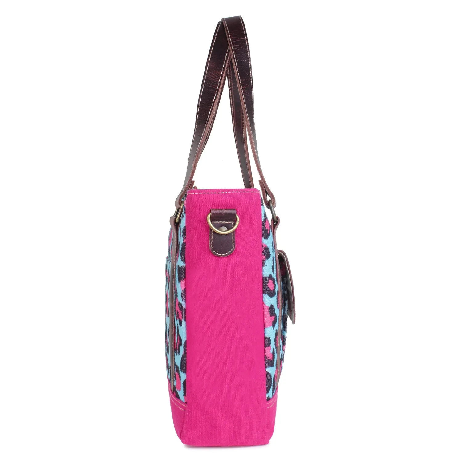 Sixtease Up-cycled Canvas Functional Tote Bag: Sustainable Style, Urban Versatility, Perfect for Effortless Everyday Adventures! - (SB-4330)