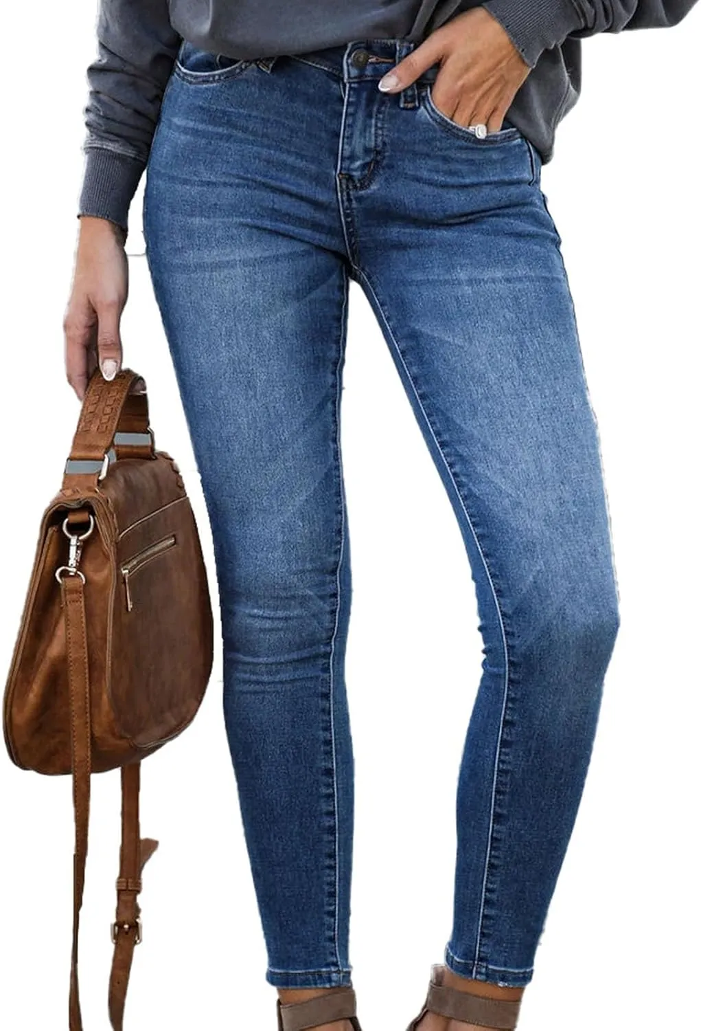 Skinny Jeans for Women High Waist Stretchy Classic High Rise Slimming Jeggings Denim Trousers Pants 2024 Summer