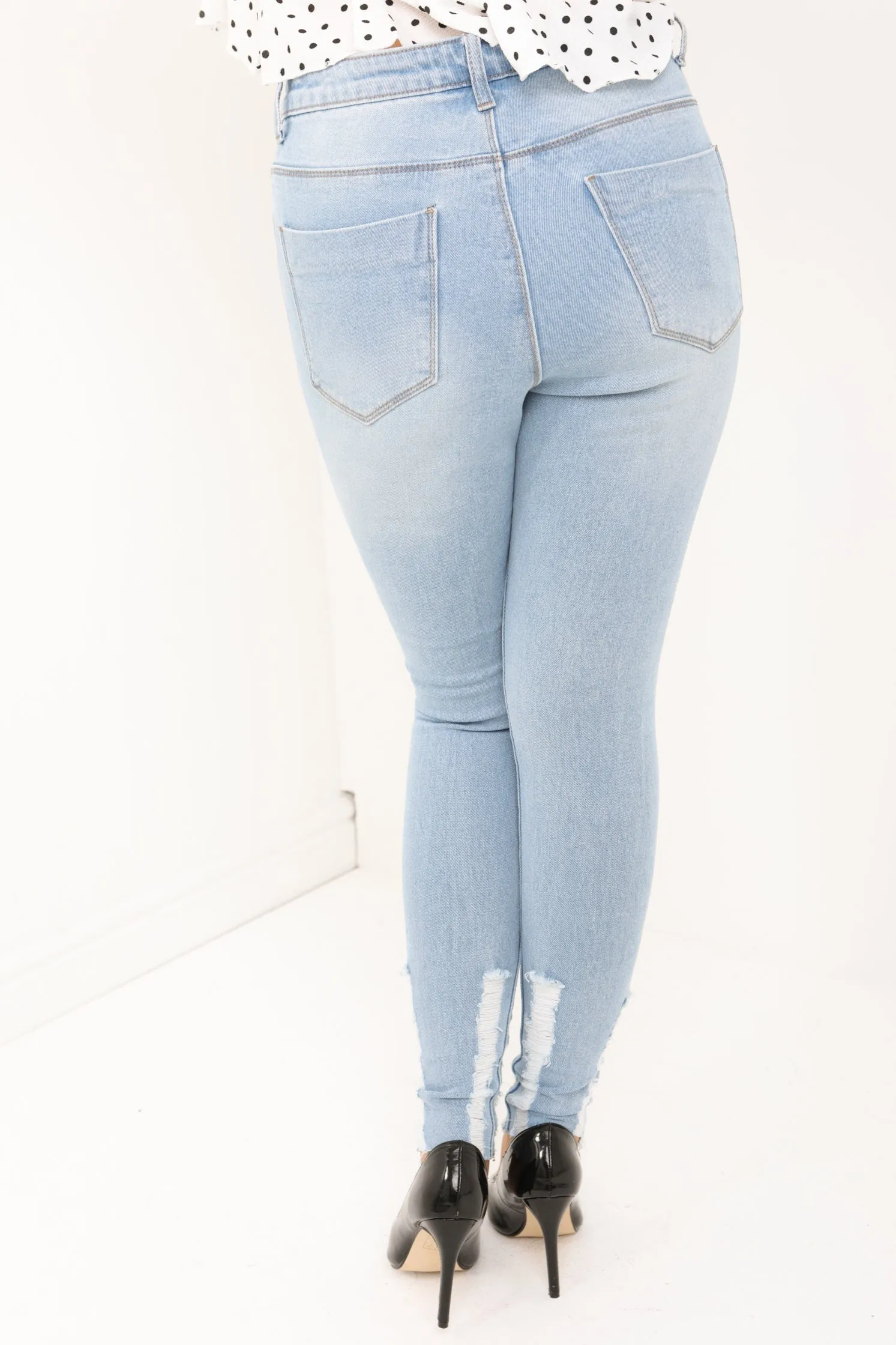 Slim Fit Distressed Denim Jeans