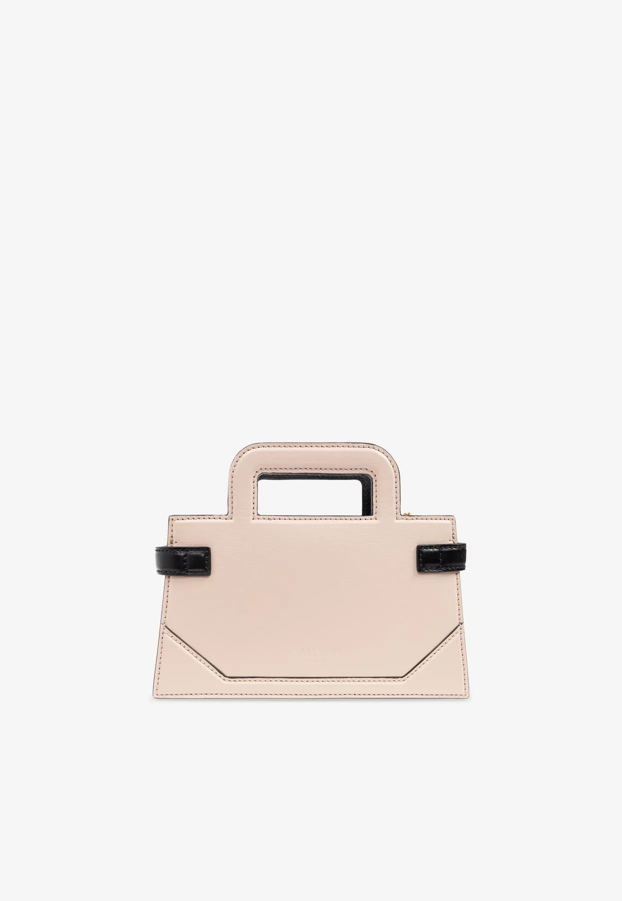 Small B-Buzz Leather Top Handle Bag