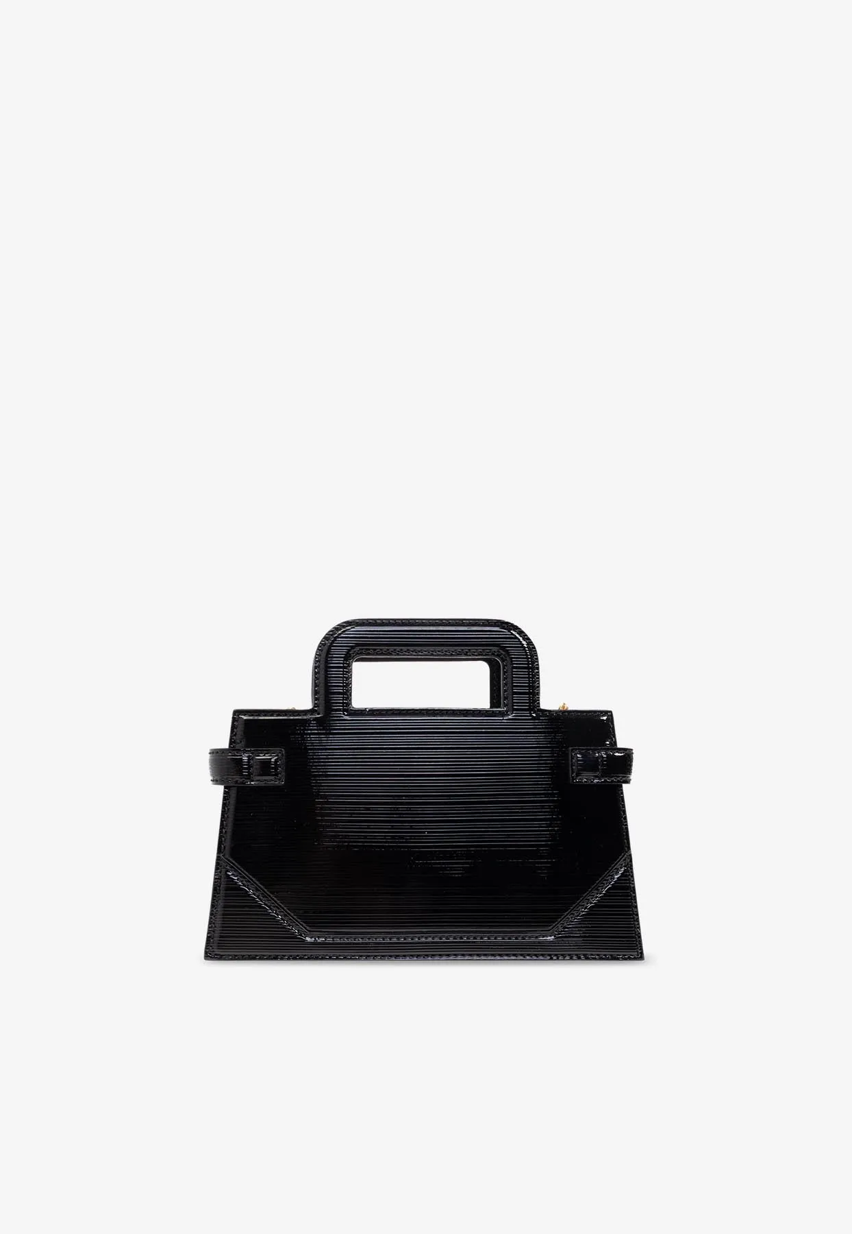 Small B-Buzz Leather Top Handle Bag