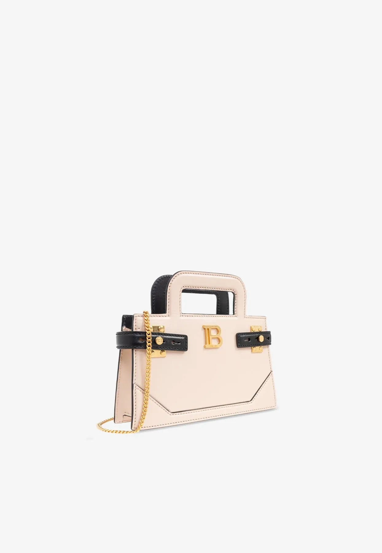 Small B-Buzz Leather Top Handle Bag