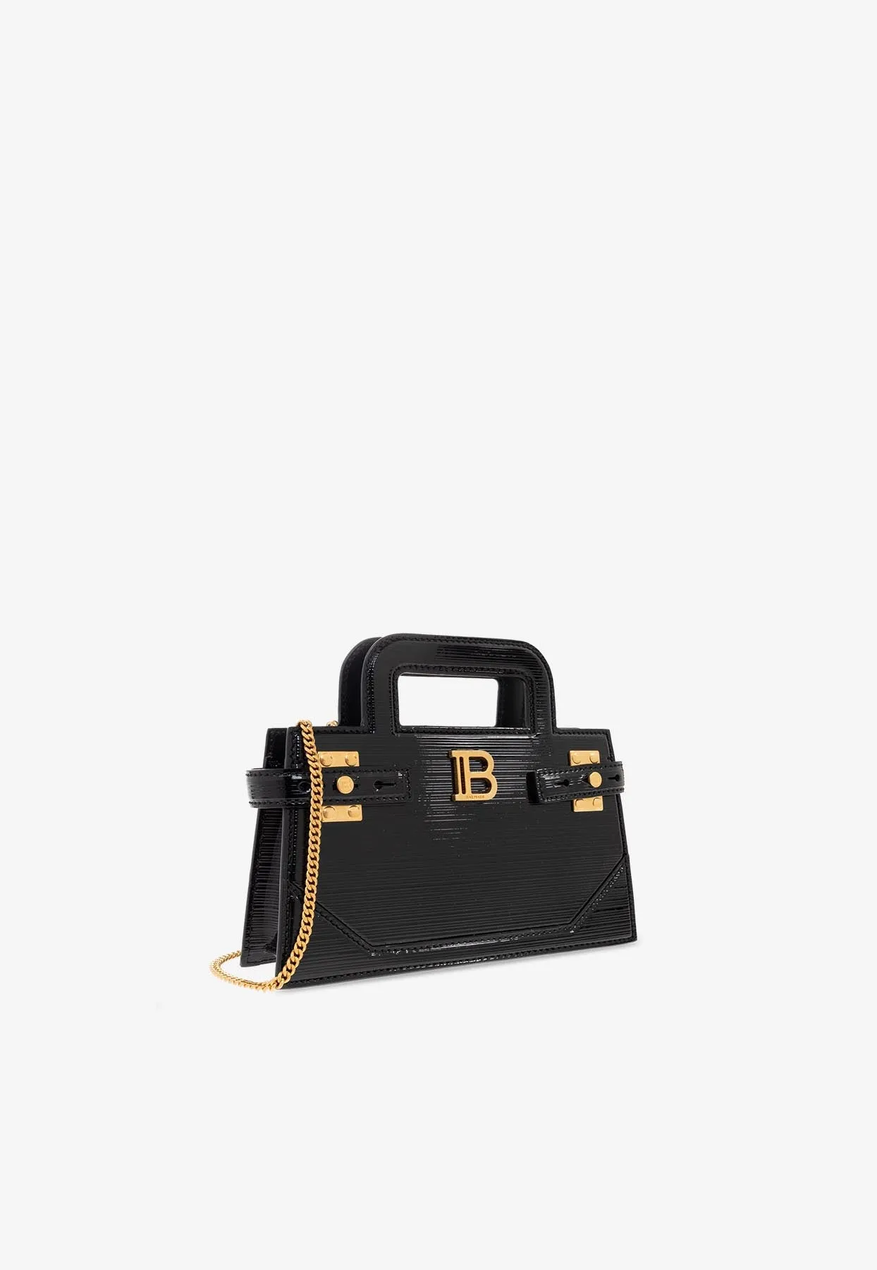 Small B-Buzz Leather Top Handle Bag