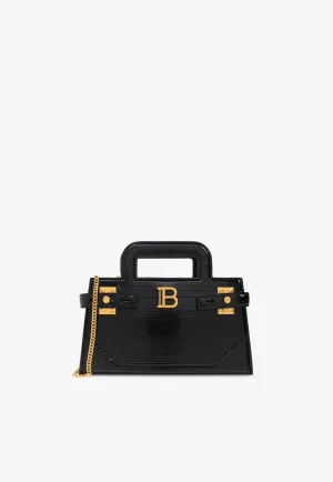 Small B-Buzz Leather Top Handle Bag