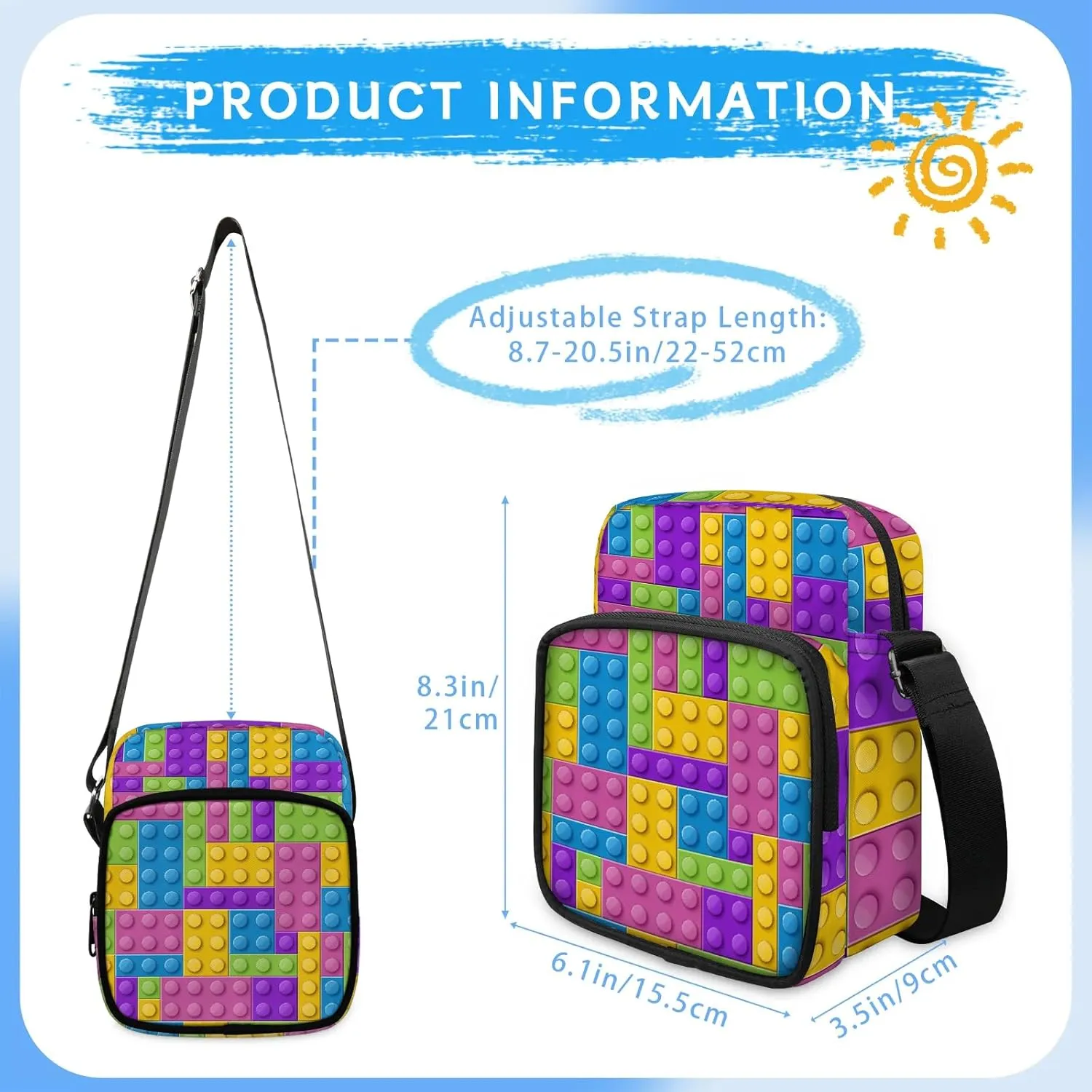 Small Crossbody Purses for Kids Age 4-12 Cute Little Messenger Bag Mini Shoulder Bag Wallet Purse for Boys Girls Travel