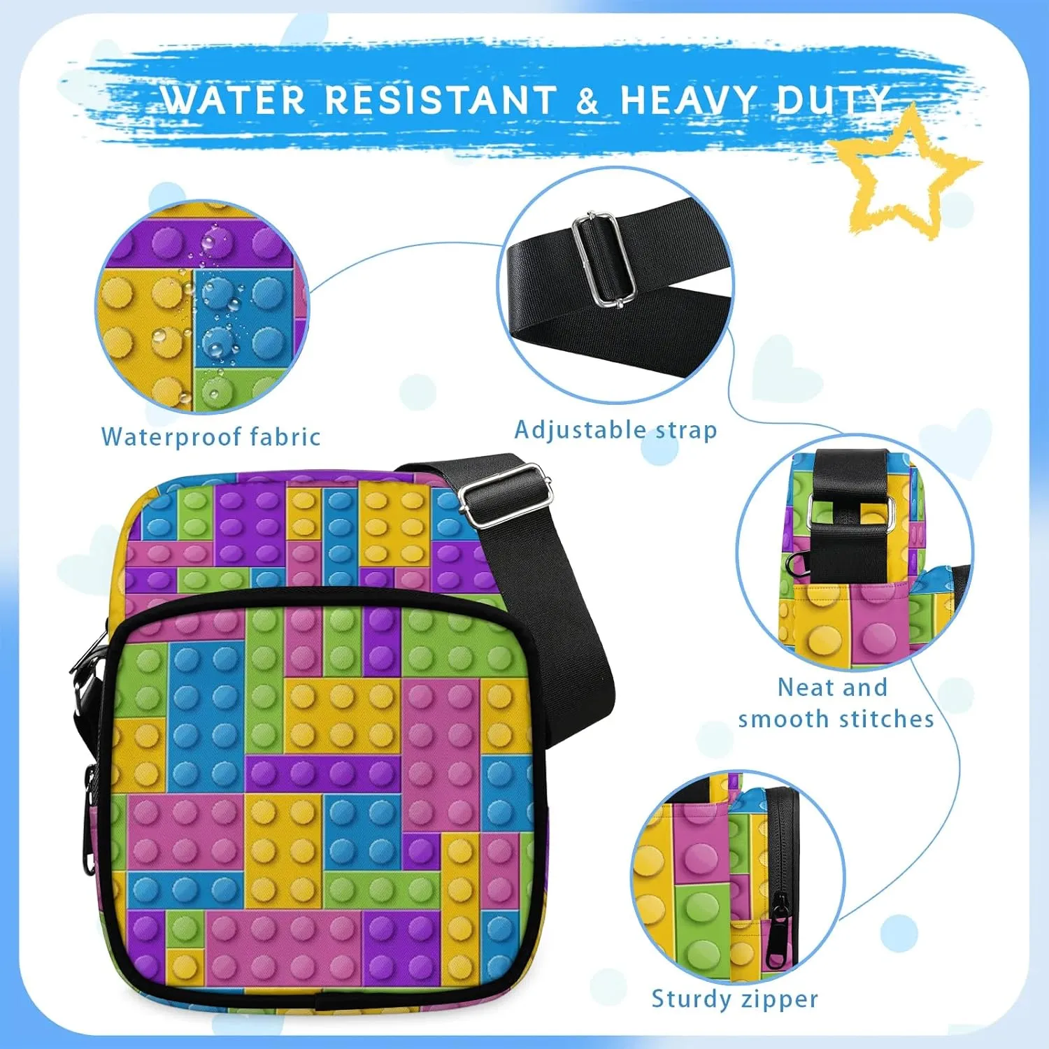 Small Crossbody Purses for Kids Age 4-12 Cute Little Messenger Bag Mini Shoulder Bag Wallet Purse for Boys Girls Travel