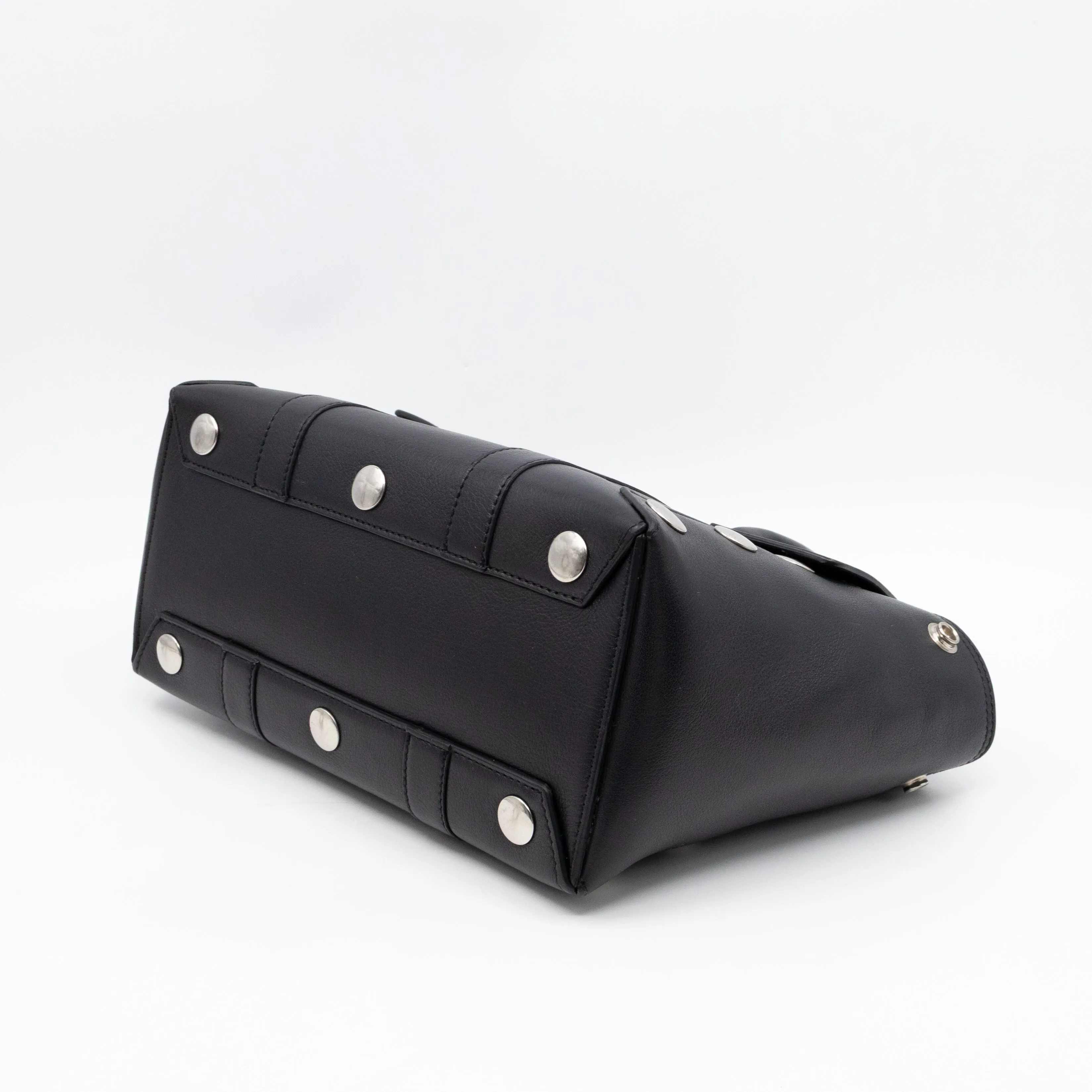 Small New Bayswater Studded Black Leather