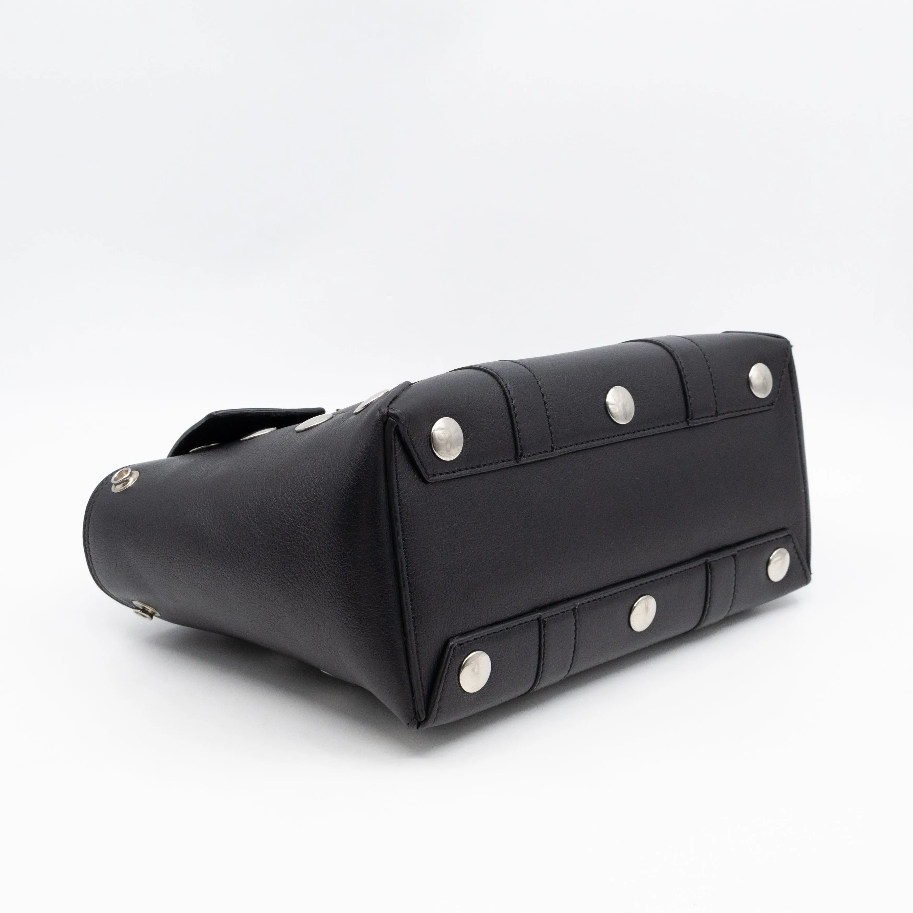 Small New Bayswater Studded Black Leather