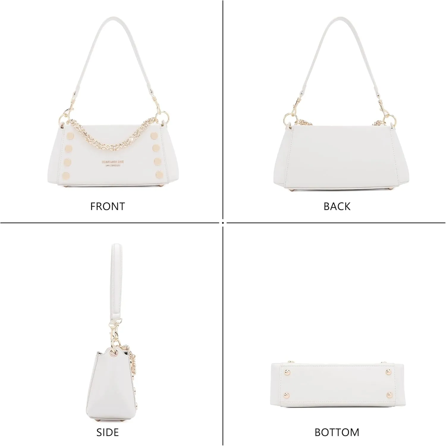 Small Shoulder Bag for Women Y2K Purse Designer Trendy Satchel Handbag Hobo Studded Bag