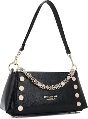 Small Shoulder Bag for Women Y2K Purse Designer Trendy Satchel Handbag Hobo Studded Bag