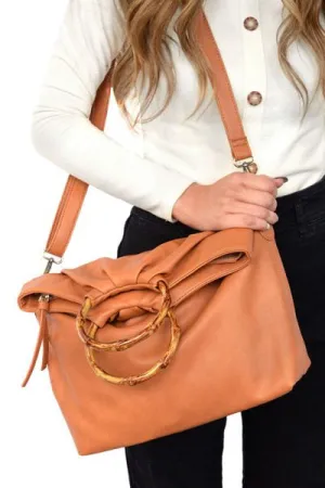 Stacey Bamboo Fold Over Tote Bag