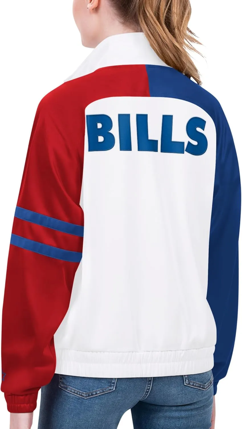 Starter Women's NFL Curve Ball Raglan Full-Zip Track Jacket