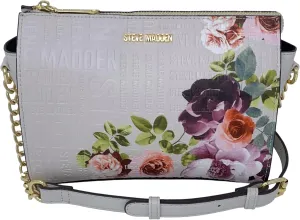 Steve Madden BLEXI Crossbody Bag (Bone Floral Logo Embossed)