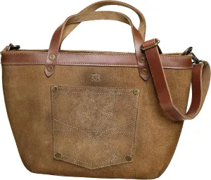 STS Ranchwear Calvary Satchel Distressed Brown Leather One Size