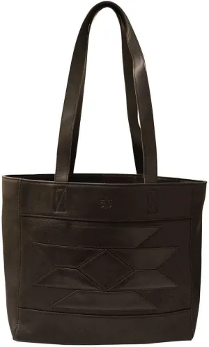 STS Ranchwear Women's Western Genuine Leather Kai Collection Two Shoulder Straps Tote Handbag, One Size