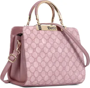 Studded Check Box Pattern handbag for women