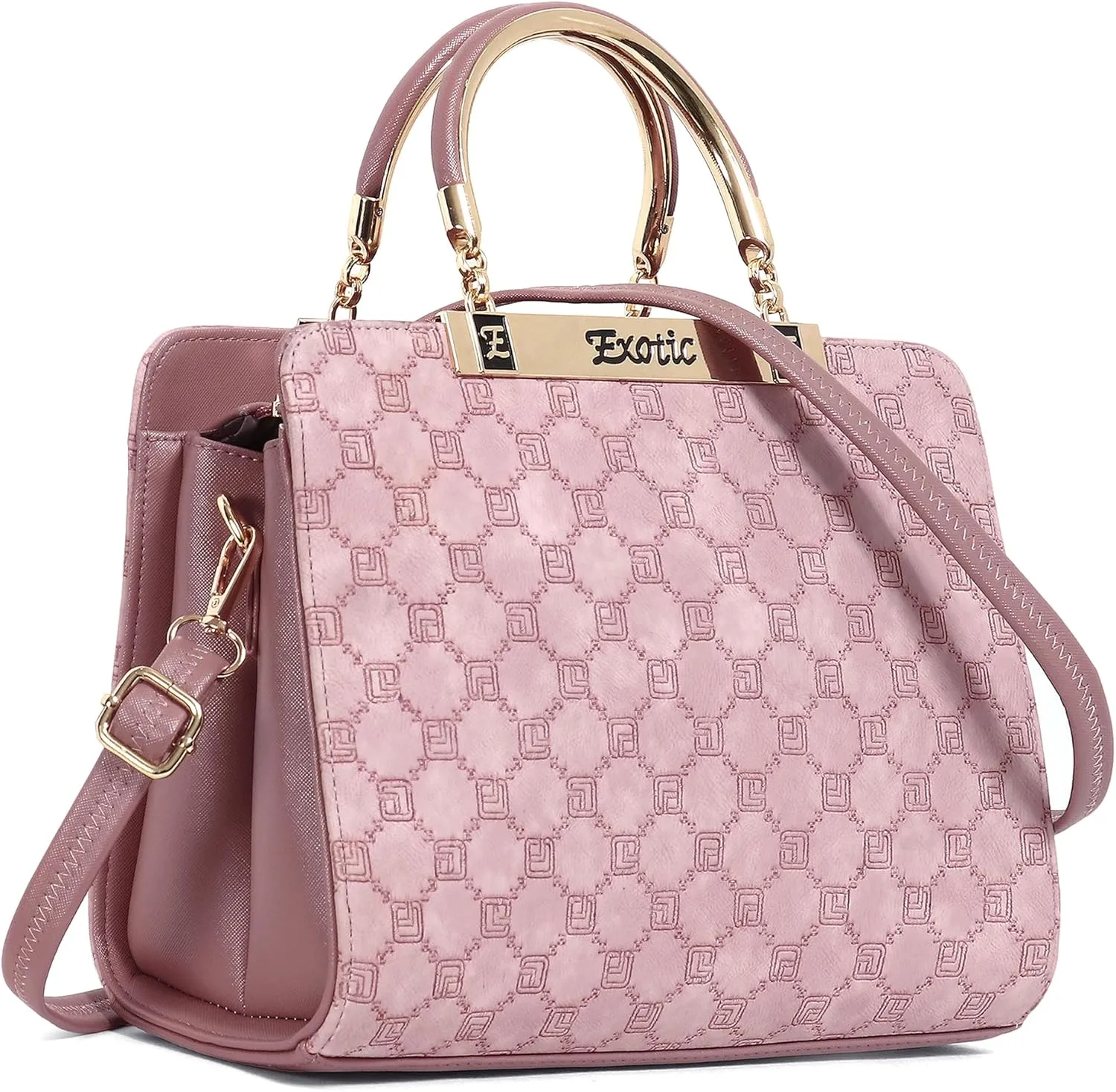 Studded Check Box Pattern handbag for women