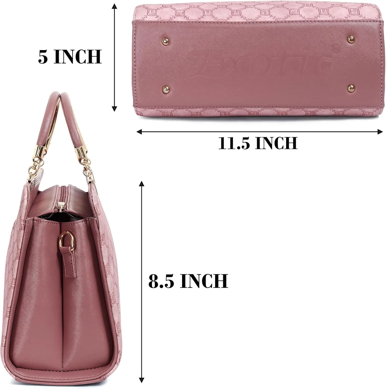 Studded Check Box Pattern handbag for women