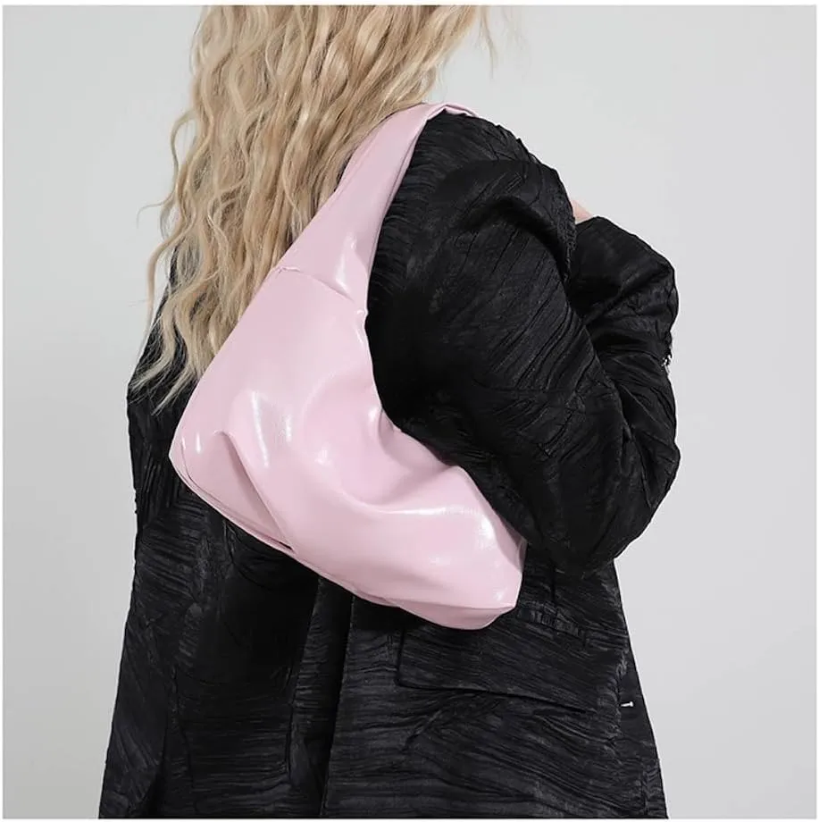 Studded Leather Shoulder Purses for Women Punk Rock 2000s Y2k Bow Purse Handbags Trendy Purse 2025