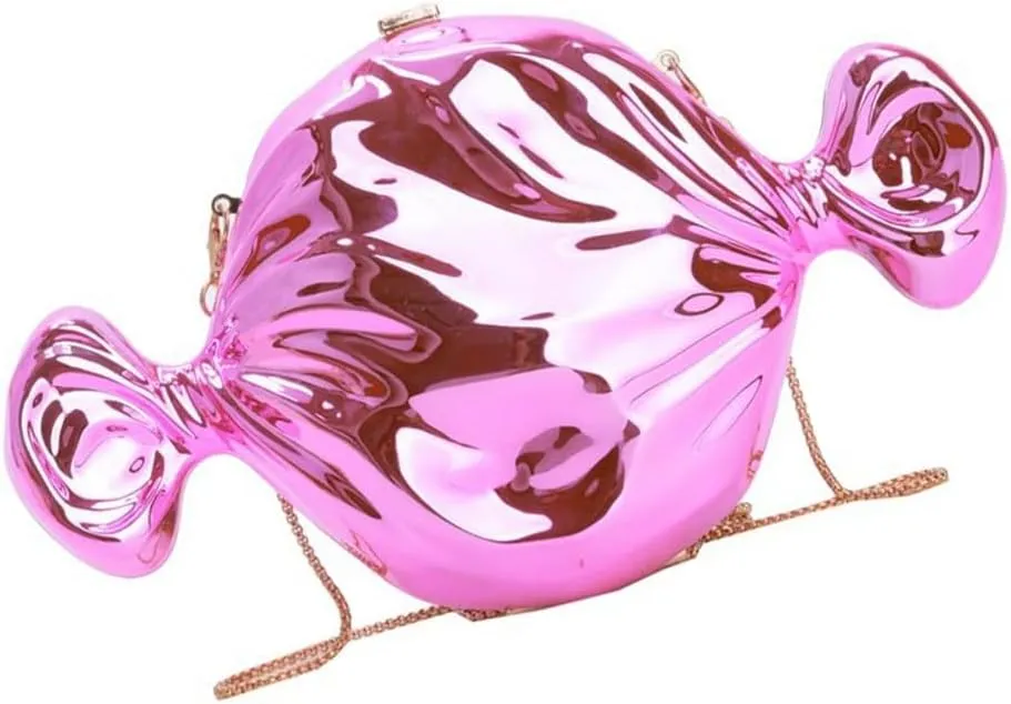 Stylish Candy Shaped Evening Purse Stylish Banquet Handbag Acrylic Shoulder Bag For Wedding And Cocktail Parties