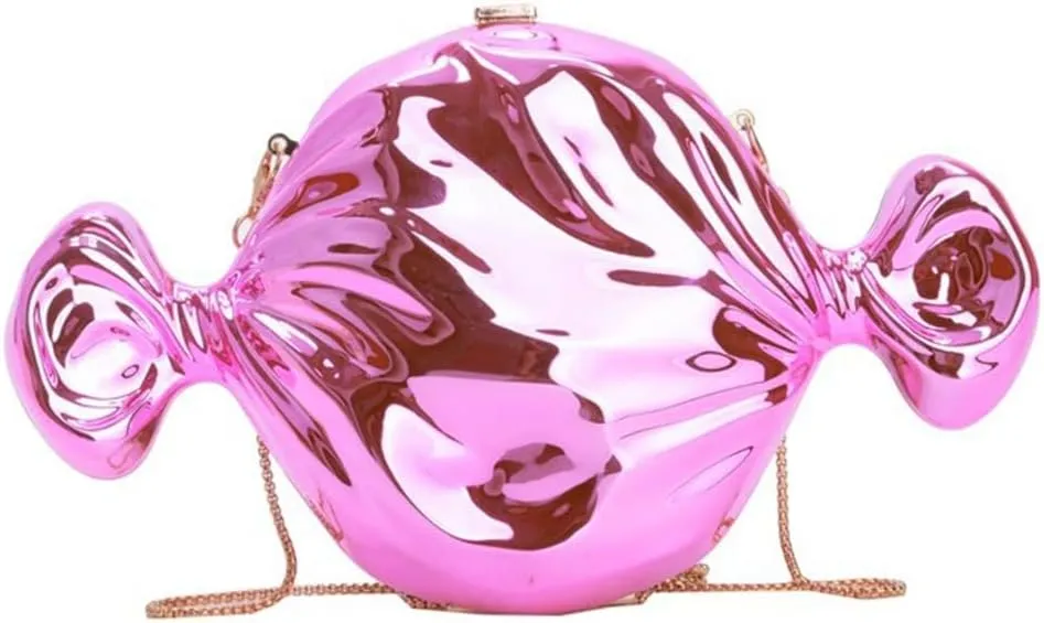 Stylish Candy Shaped Evening Purse Stylish Banquet Handbag Acrylic Shoulder Bag For Wedding And Cocktail Parties