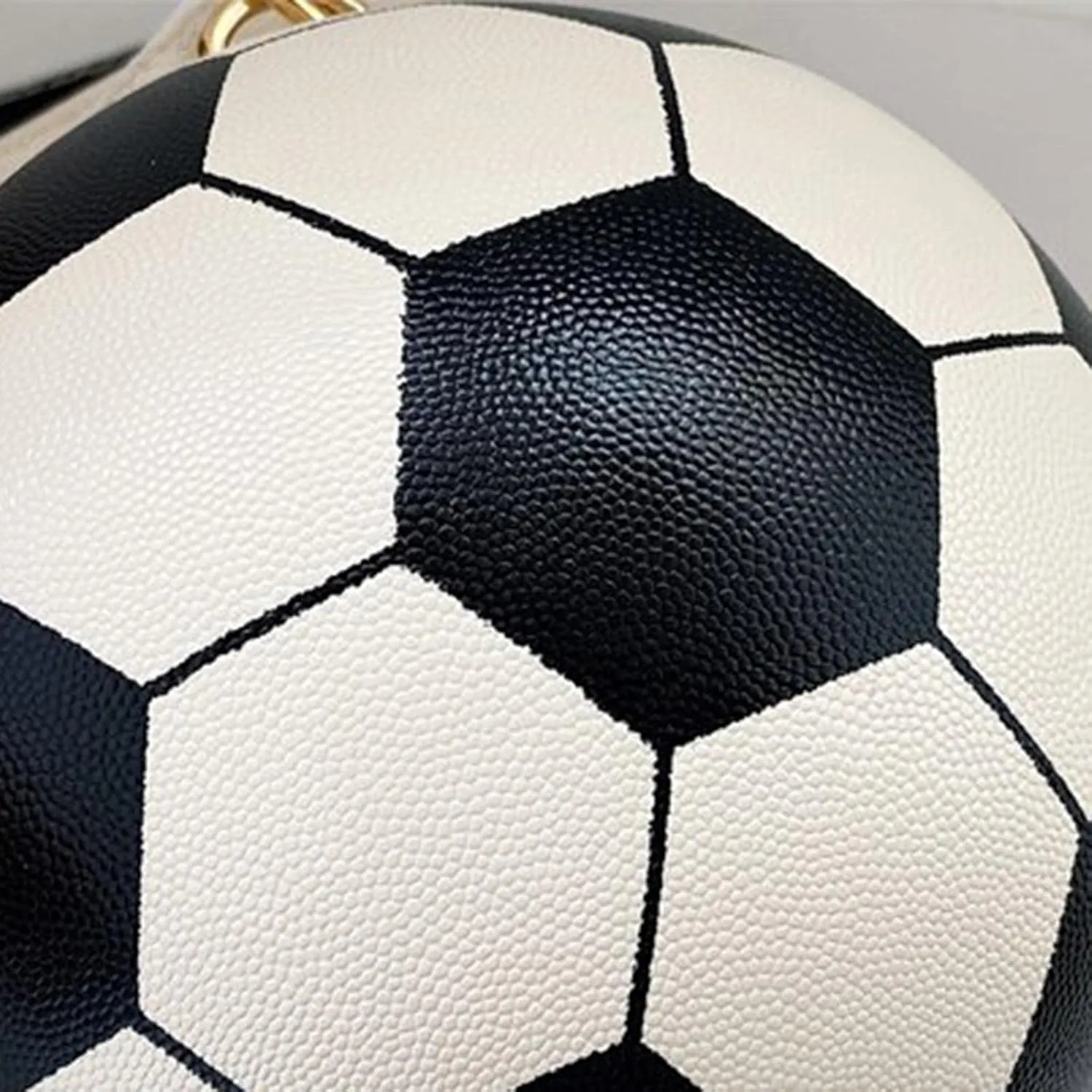 Stylish Football Shaped Crossbody Wallet PU Shoulder Bag for Shopping and Keys