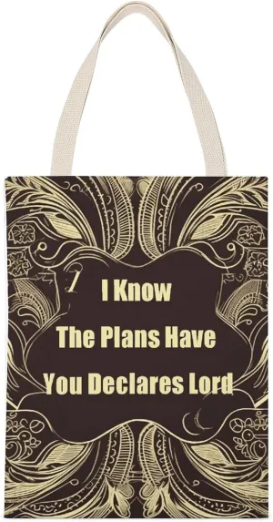 Stylish Shoulder Bag, Declares Lord Print Reusable Grocery Bag Large Canvas Tote Versatile Handbag All-purpose Tote