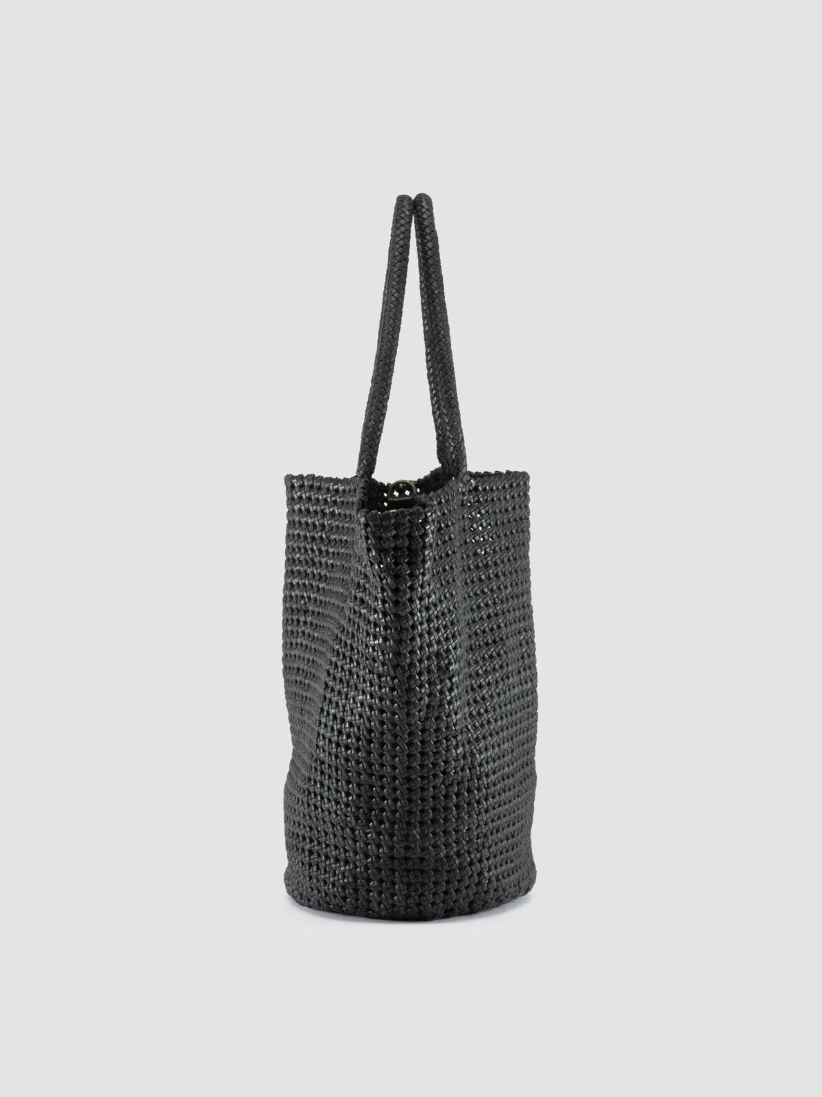 SUSAN 012 - Black Leather Shoulder Bag