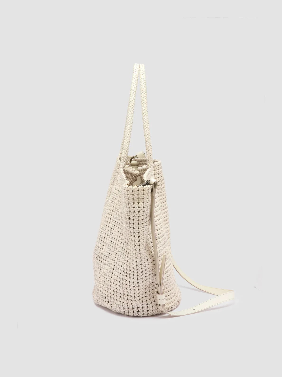 SUSAN 012 - White Leather Shoulder Bag