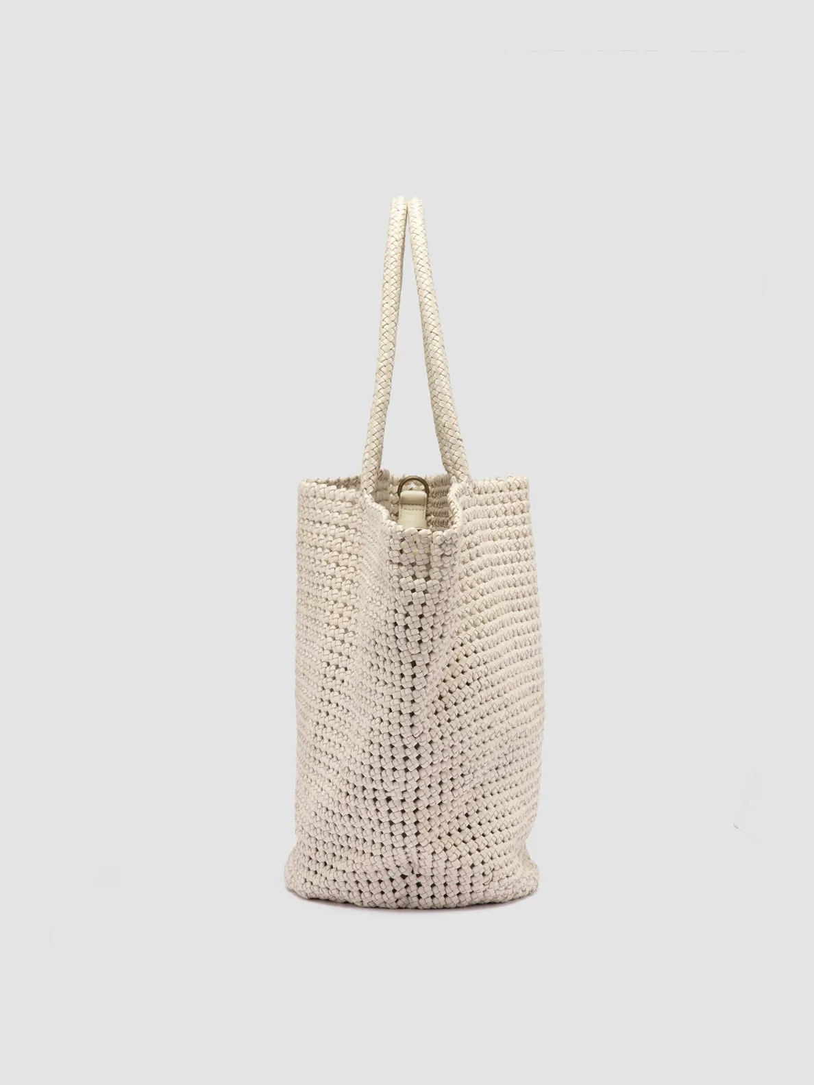 SUSAN 012 - White Leather Shoulder Bag