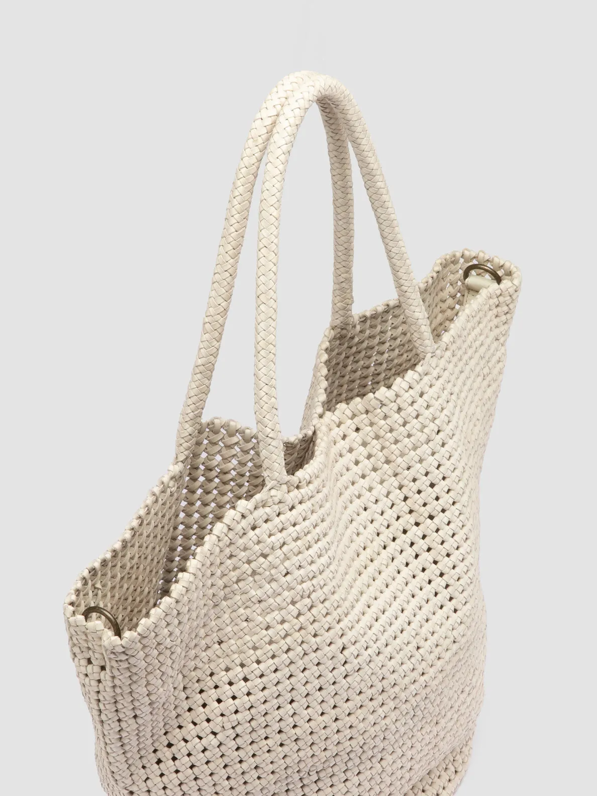 SUSAN 012 - White Leather Shoulder Bag